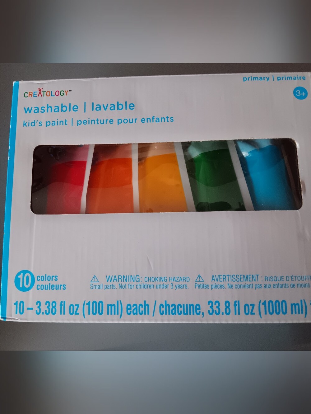 Creatology Washable Kids Paint Set - 10 Tubes Rainbow Colors